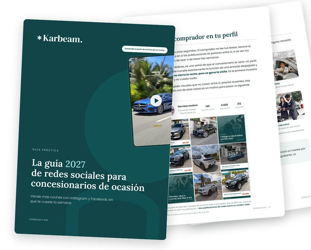 La guía 2027 de redes sociales para concesionarios de ocasión