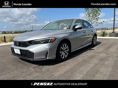 Certified 2025 Honda Civic LX, Front 3/4: original photo from the dealer's listing