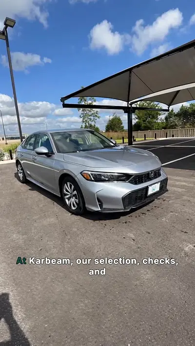 Cover of the Certified 2025 Honda Civic LX Instagram reel by Honda Leander, generated by Karbeam