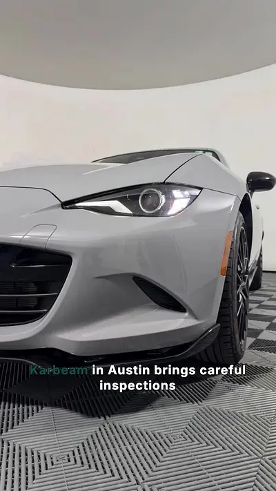 Cover of the Used 2024 MAZDA MX-5 Miata RF Club w/ Weather Package RWD Instagram reel by Johnson Sewell Ford Lincoln, generated by Karbeam