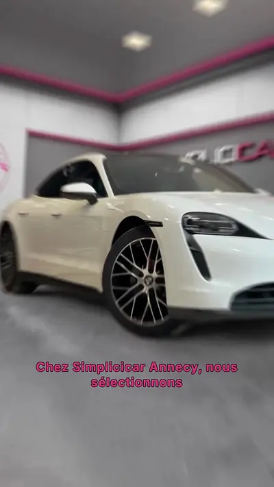 Couverture du reel Instagram PORSCHE TAYCAN - 476Ch - Garantie 12 mois par SIMPLICICAR ANNECY, généré par Karbeam