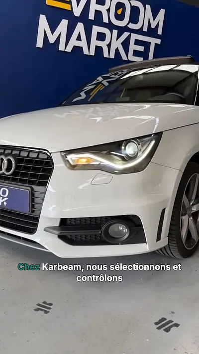 Portada del reel de Instagram del AUDI A1 1.4 122ch S line - 2014 - 110 500 km - Boite - Automatique - Toit ouvrant - Suivi - Garantie de VROOM MARKET TOULOUSE, generado por Karbeam